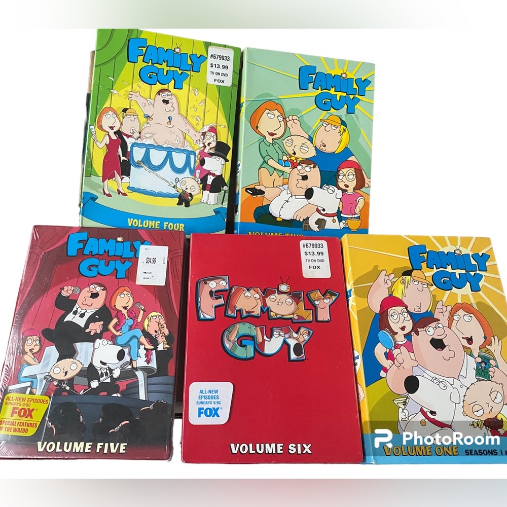 Family Guy DVD Volume 1 to Volume 6